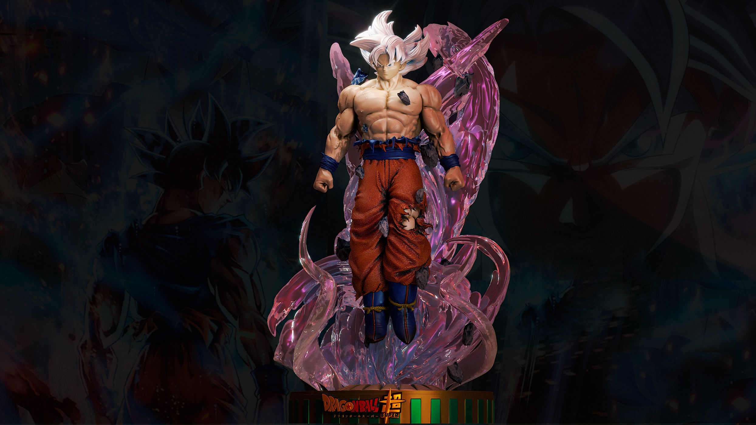 GOKU ultrainstinto dbz 3D print model_1