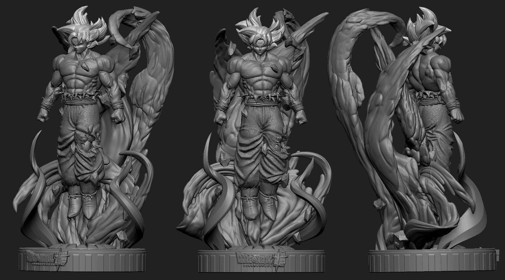 GOKU ultrainstinto dbz 3D print model_4