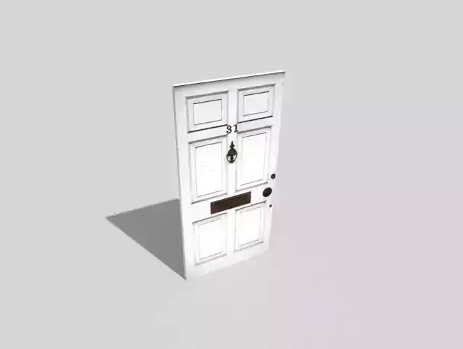 low poly door
