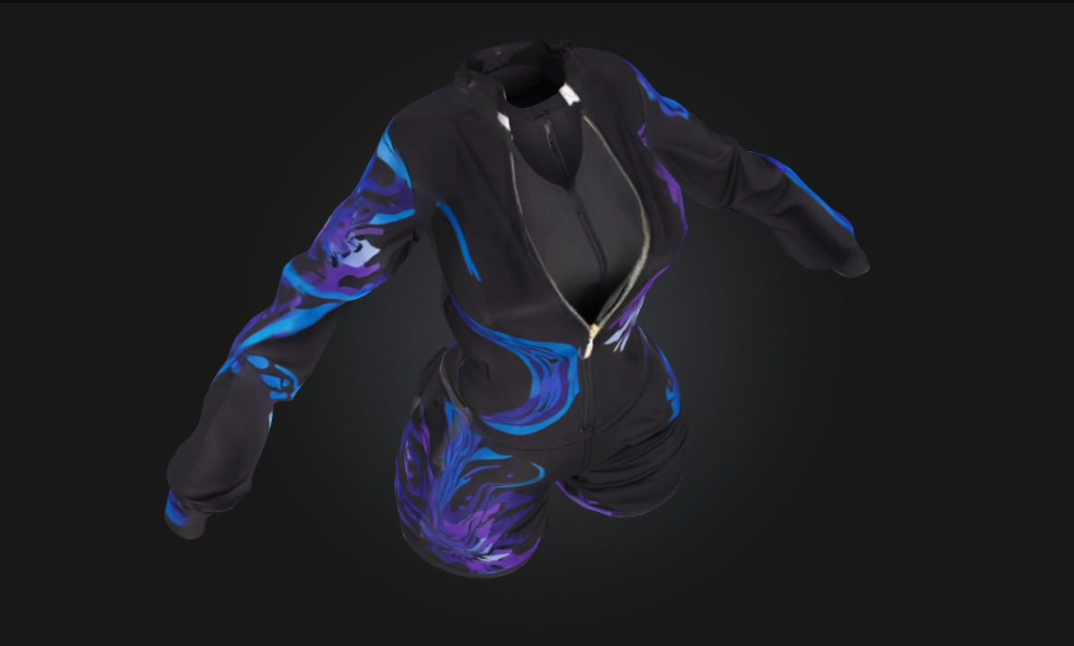Mystic Jacket Design Fantasy Outerwear Model for Magical 3D model_4
