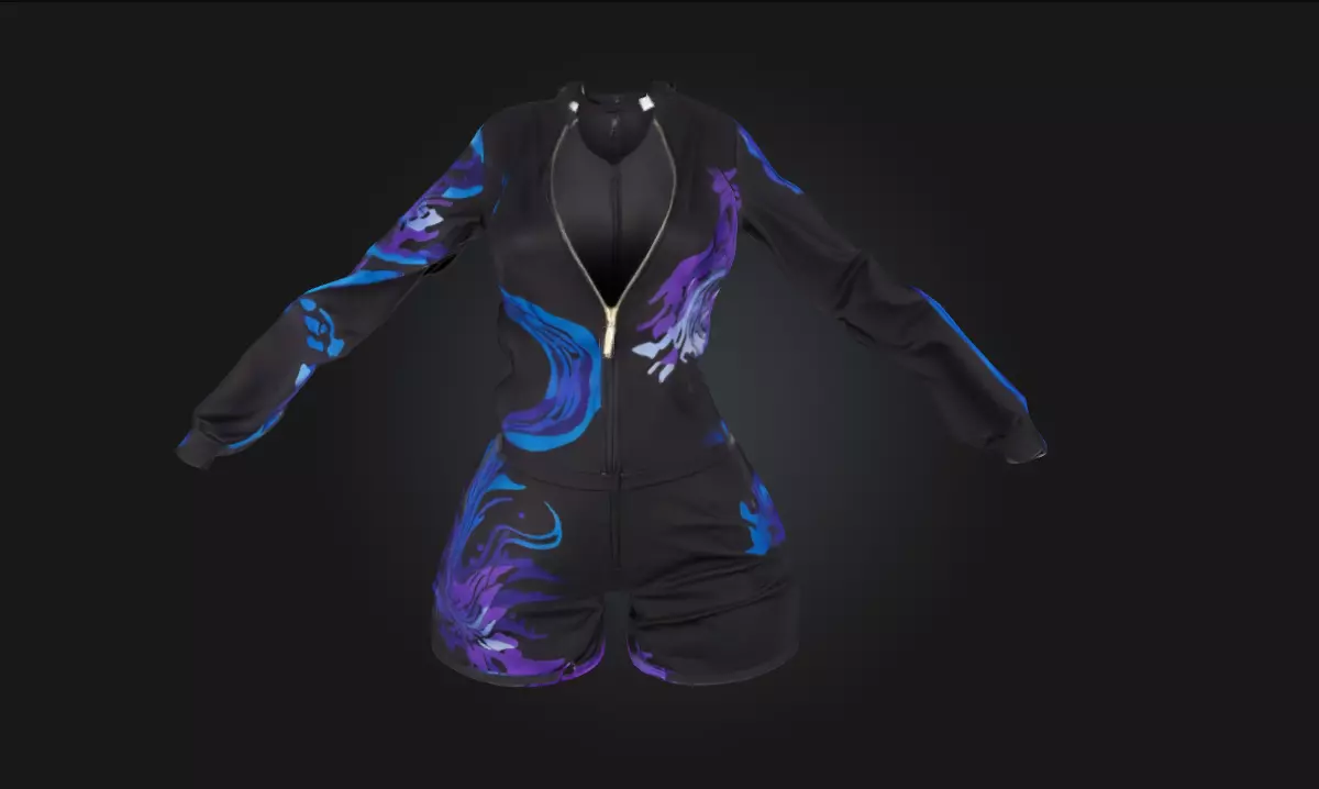 Mystic Jacket Design Fantasy Outerwear Model for Magical 3D model_0
