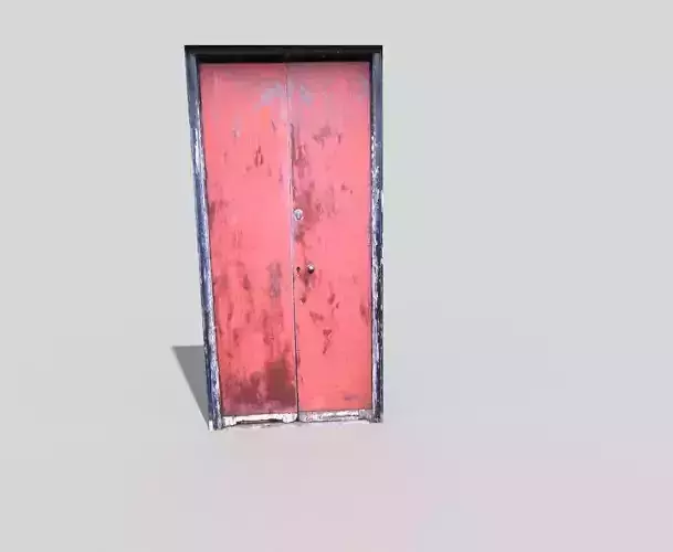 low poly door