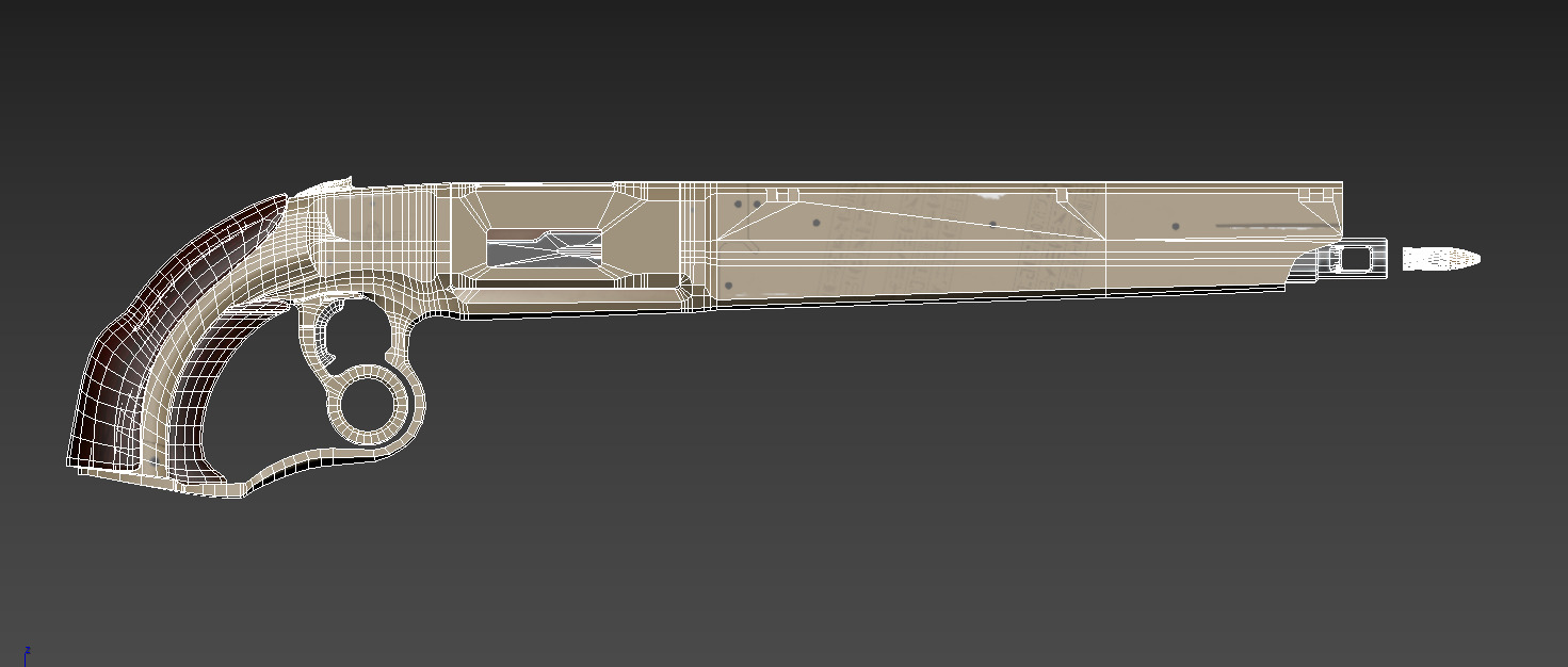 Pompeii Concept Pistol PBR Low-poly 3D model_12