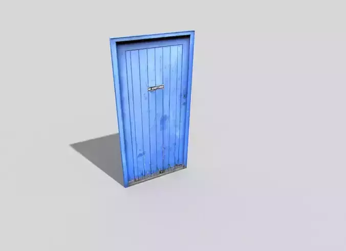 low poly door