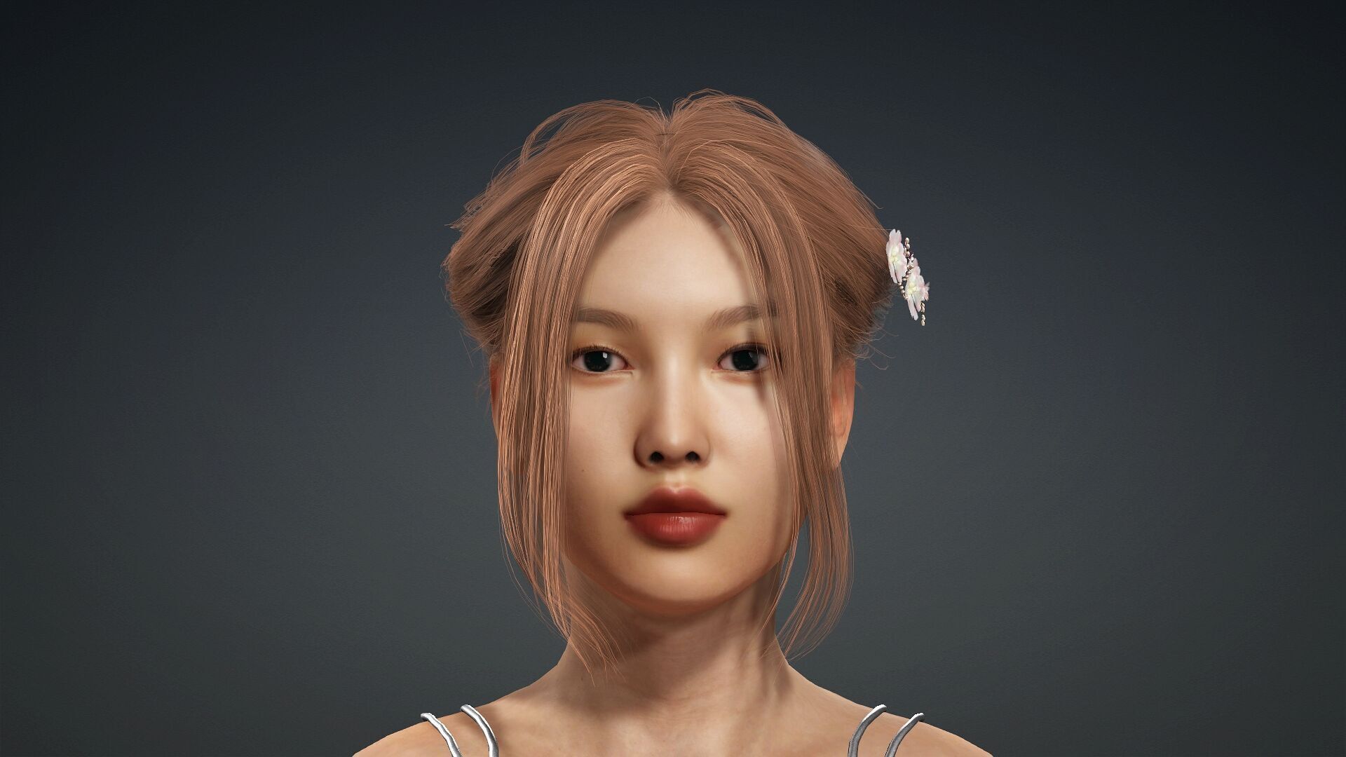 Fully Textured Woman Character Ready for Games and Animations 3D model_6