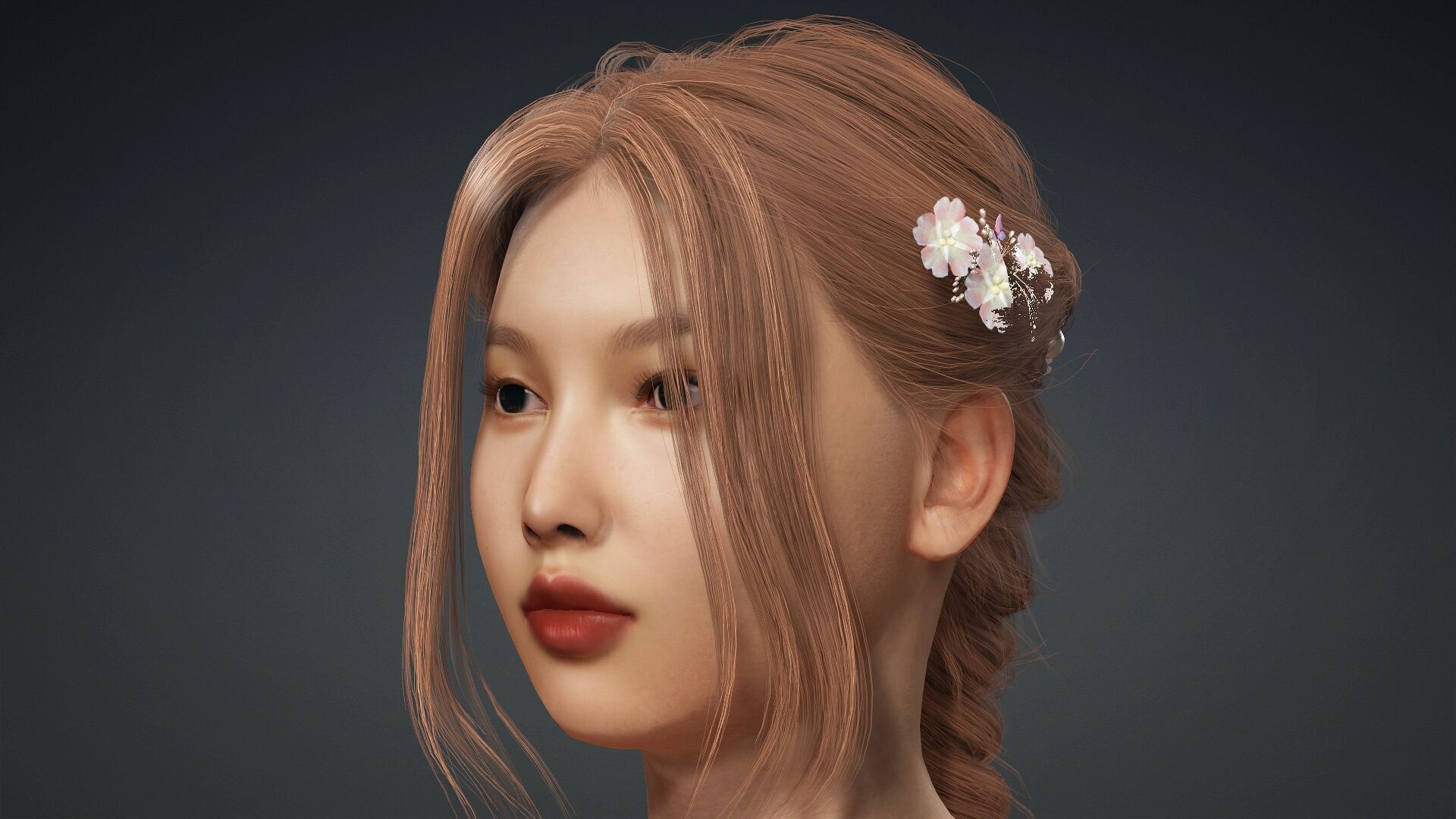 Fully Textured Woman Character Ready for Games and Animations 3D model_7