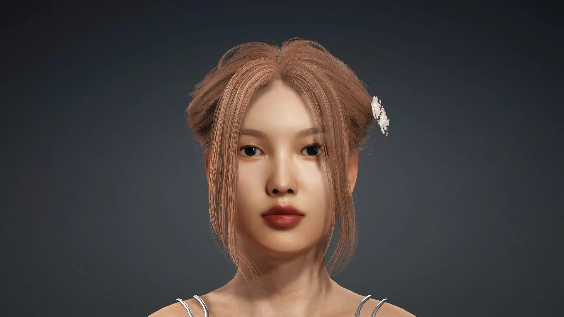 Fully Textured Woman Character Ready for Games and Animations 3D model_0