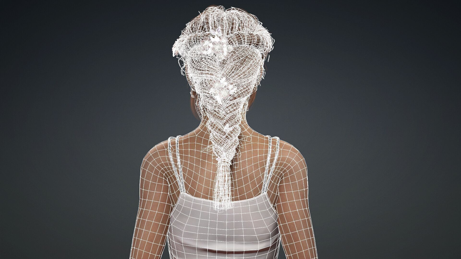 Fully Textured Woman Character Ready for Games and Animations 3D model_15