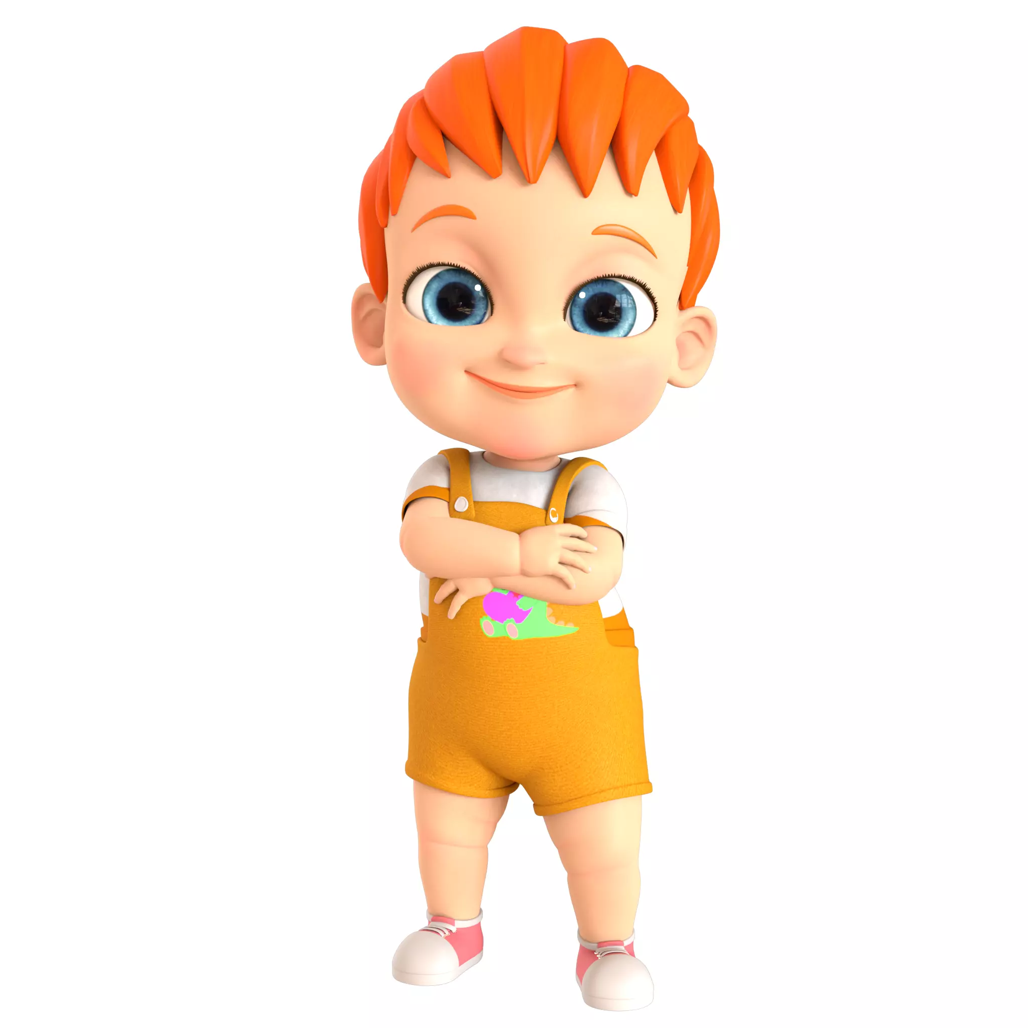 Cartoon Boy Rigged 3D model