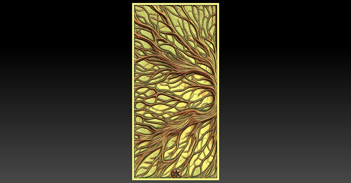 2 forest goddess CNC Relief Model 3D print model_4