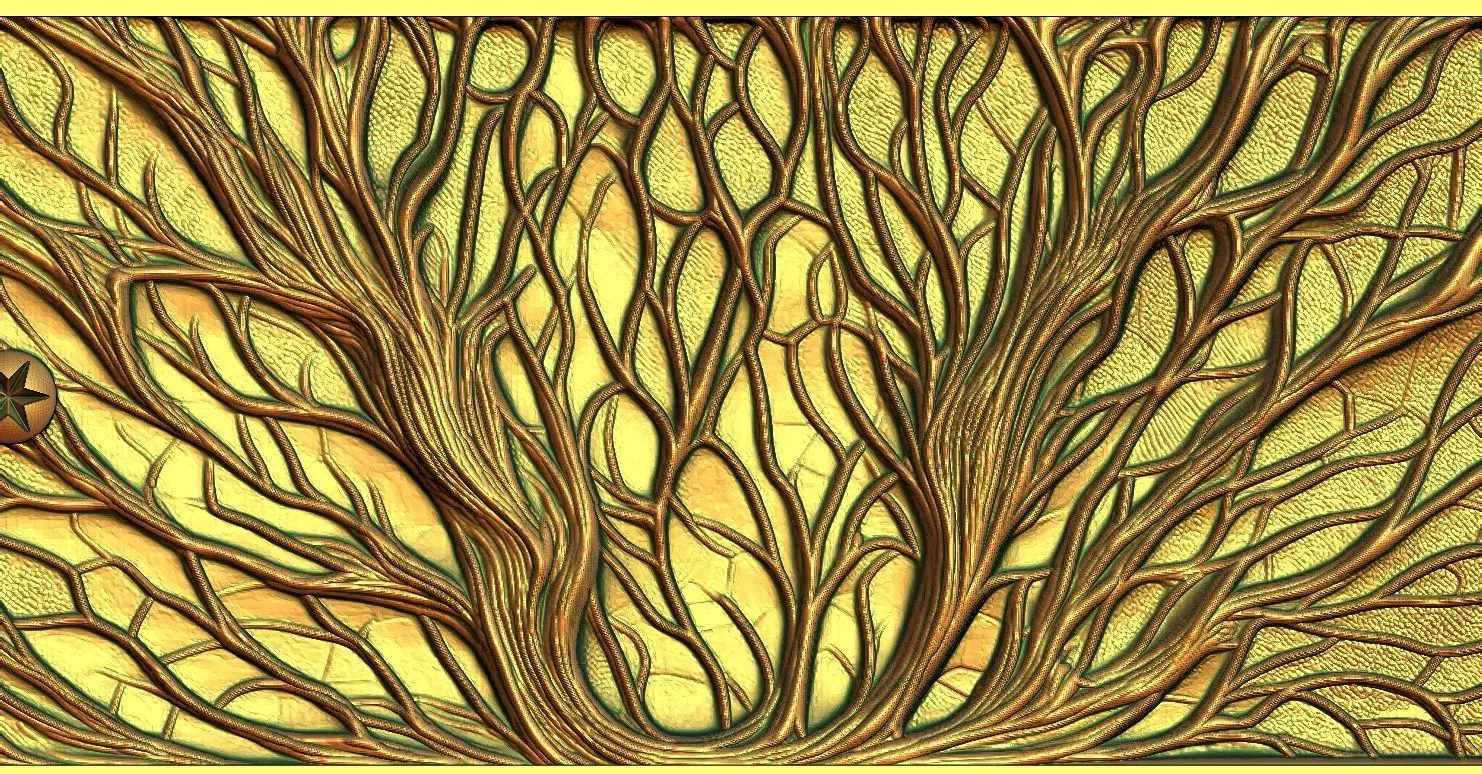 2 forest goddess CNC Relief Model 3D print model_0