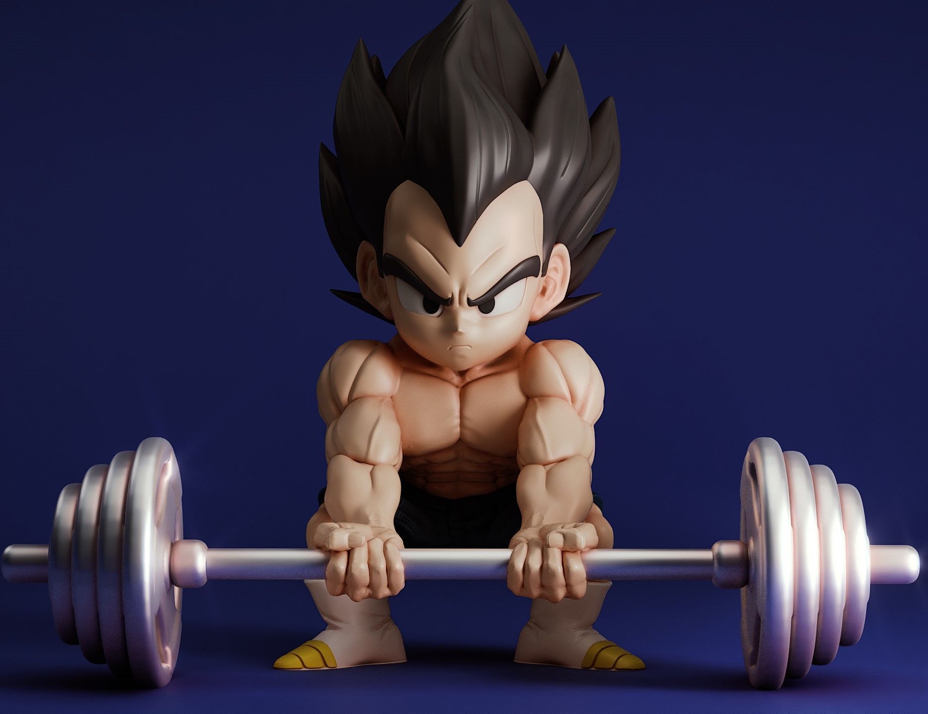 VEGETA AND GOKU GYM 3D print model_3
