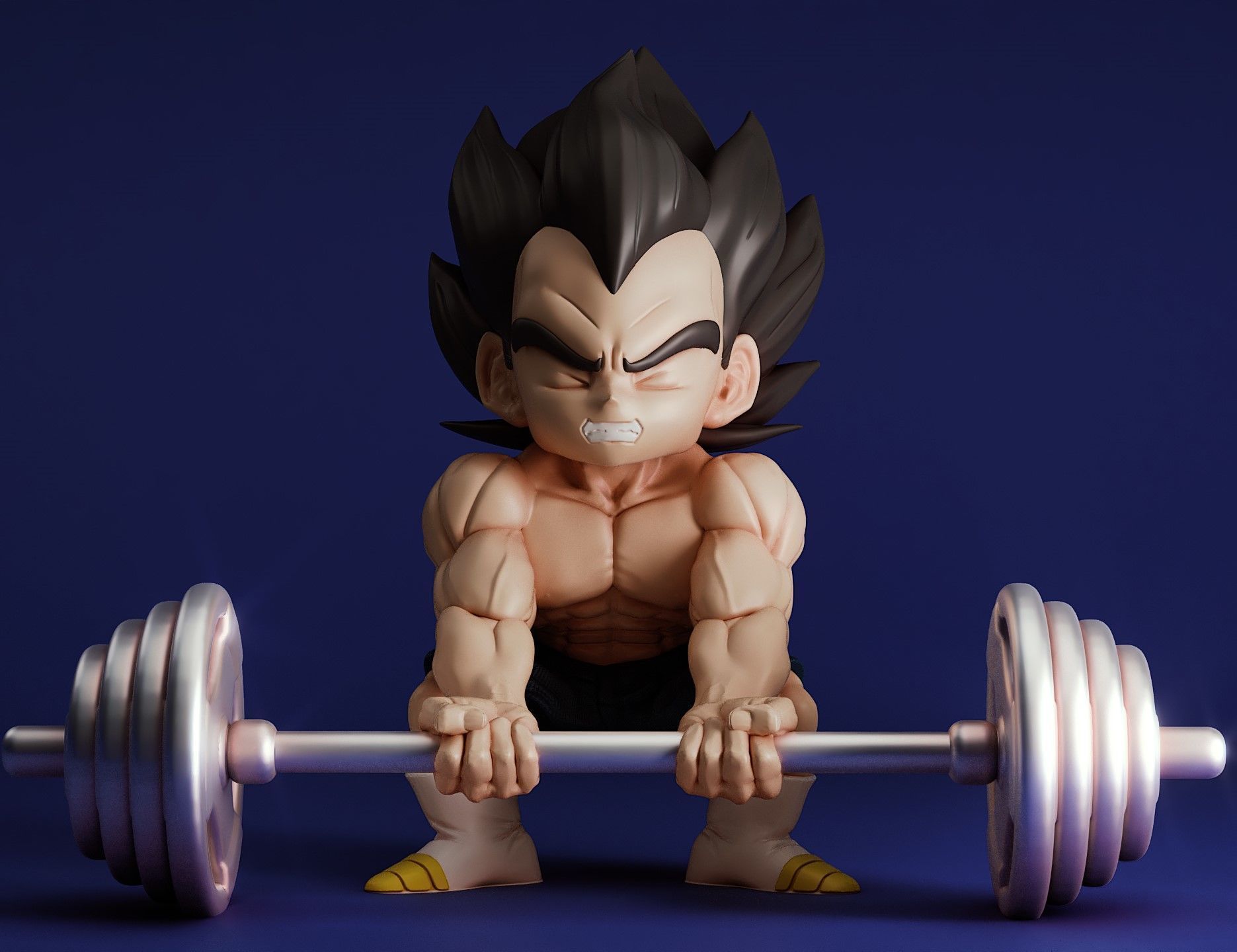 VEGETA AND GOKU GYM 3D print model_2