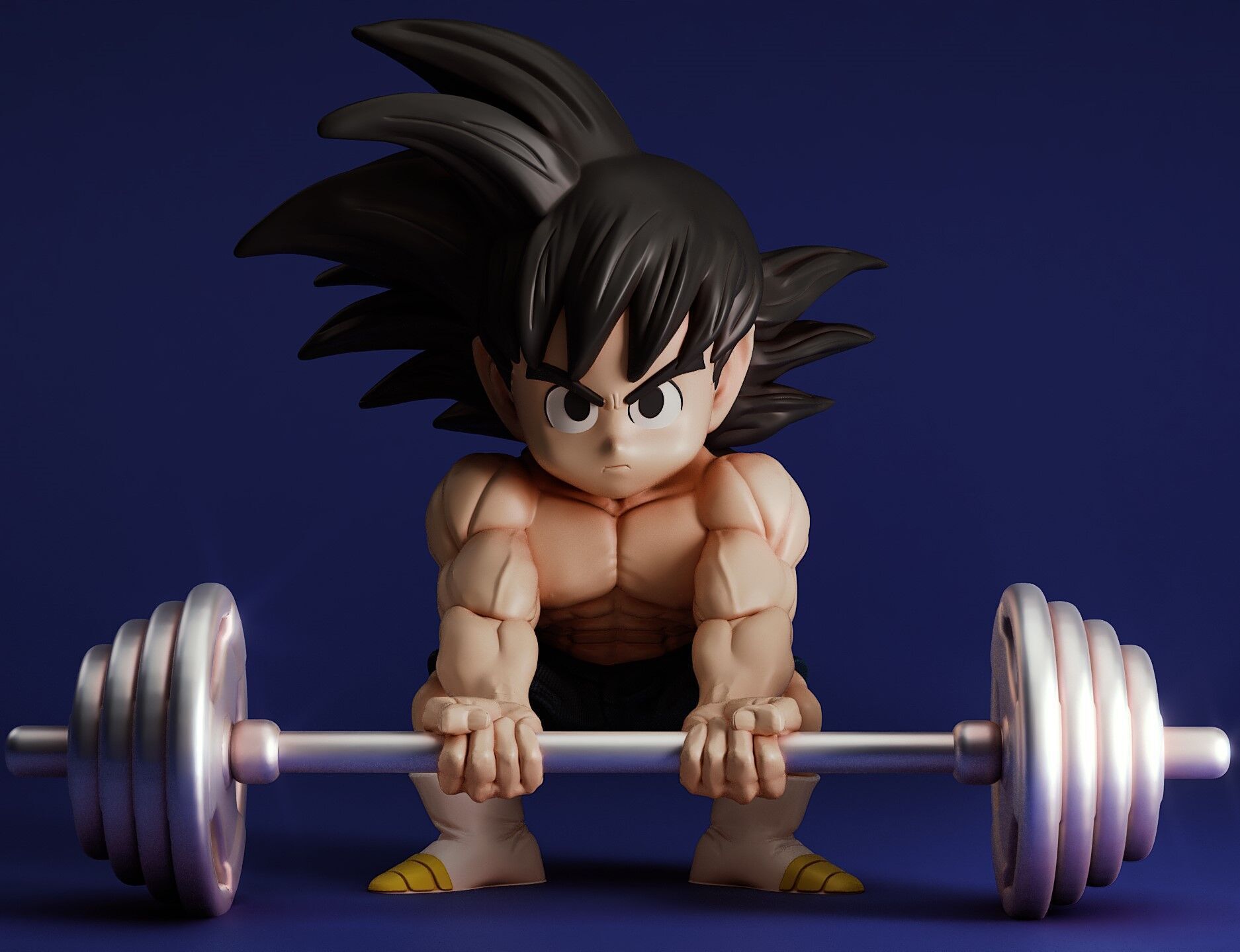 VEGETA AND GOKU GYM 3D print model_1