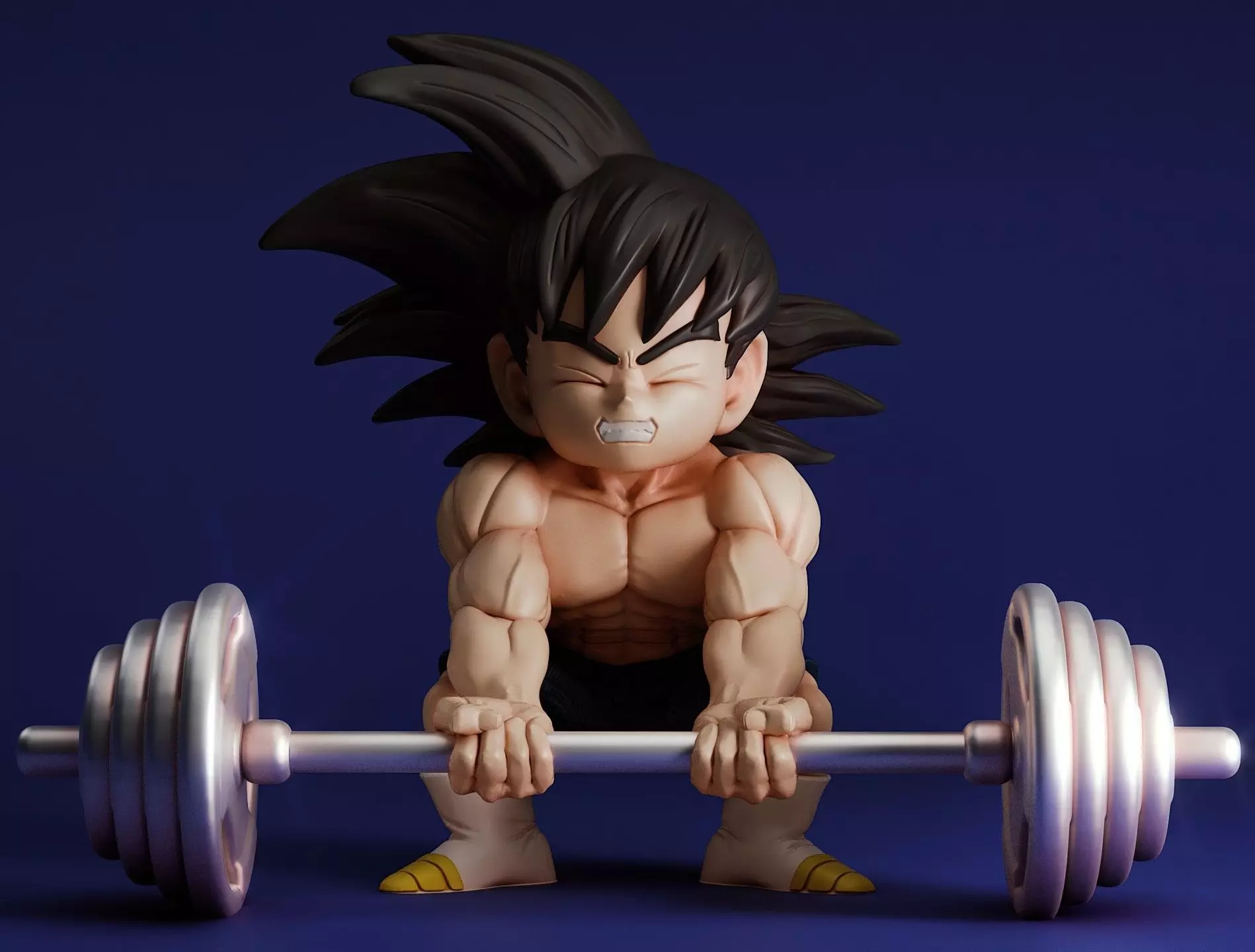 VEGETA AND GOKU GYM 3D print model_0