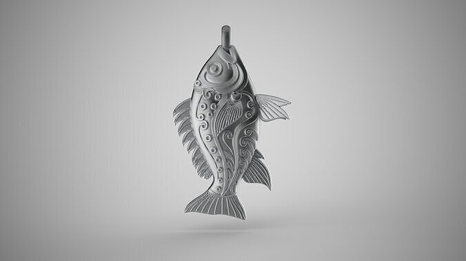 Fish Pendant 3D print model