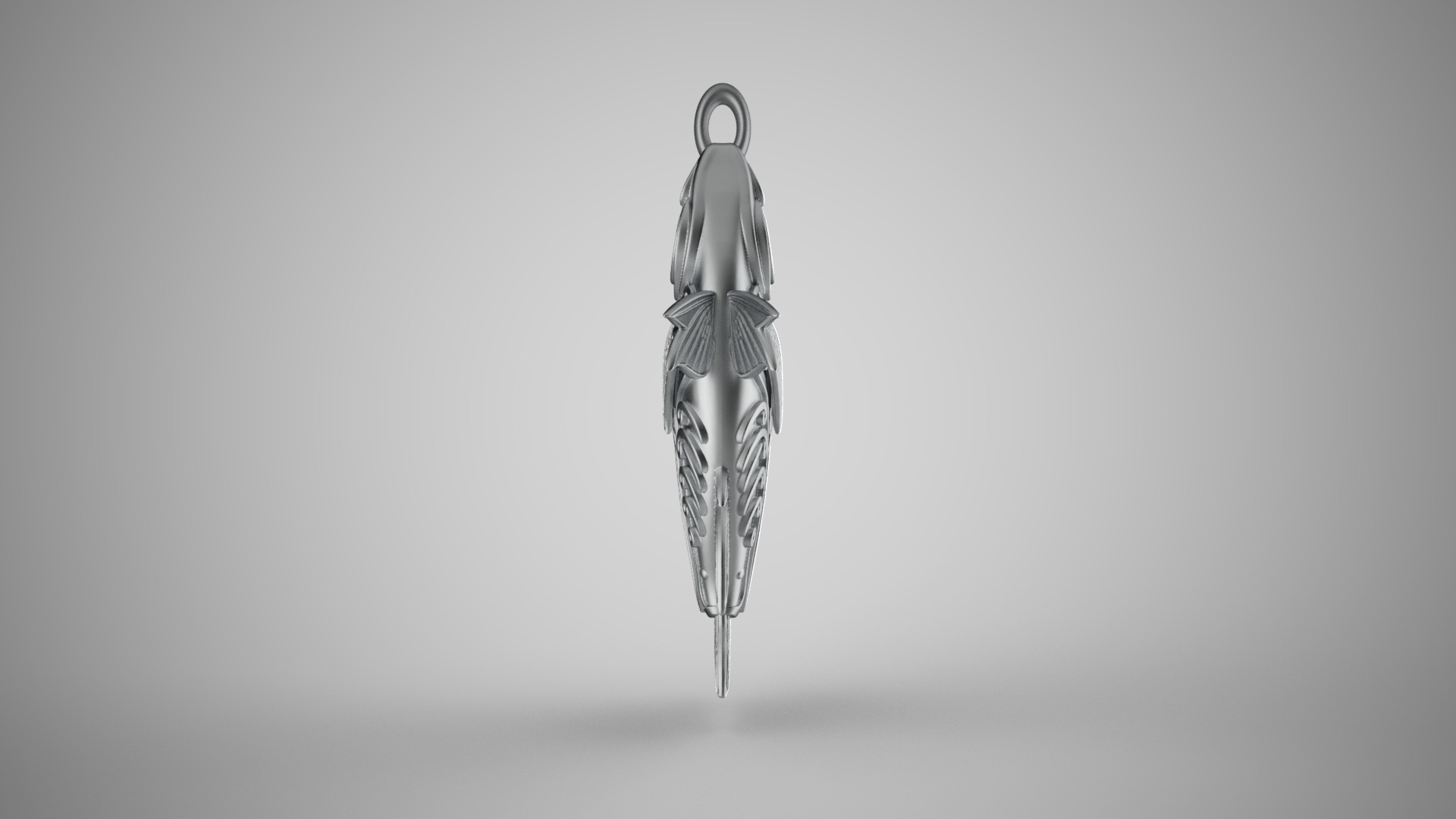 Fish Pendant 3D print model_5