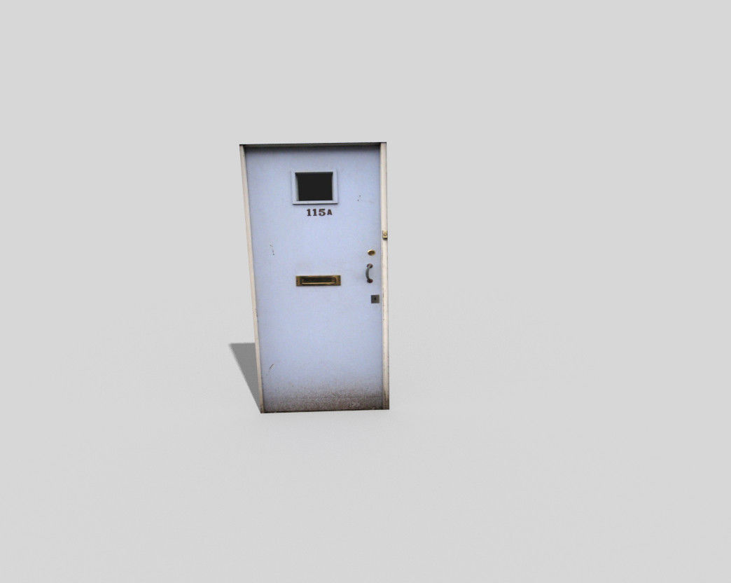 low poly door mailbox Low-poly 3D model_4