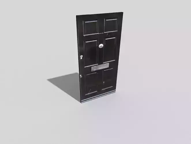 low poly door
