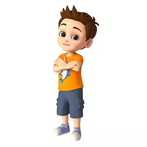 Cartoon Boy Rigged