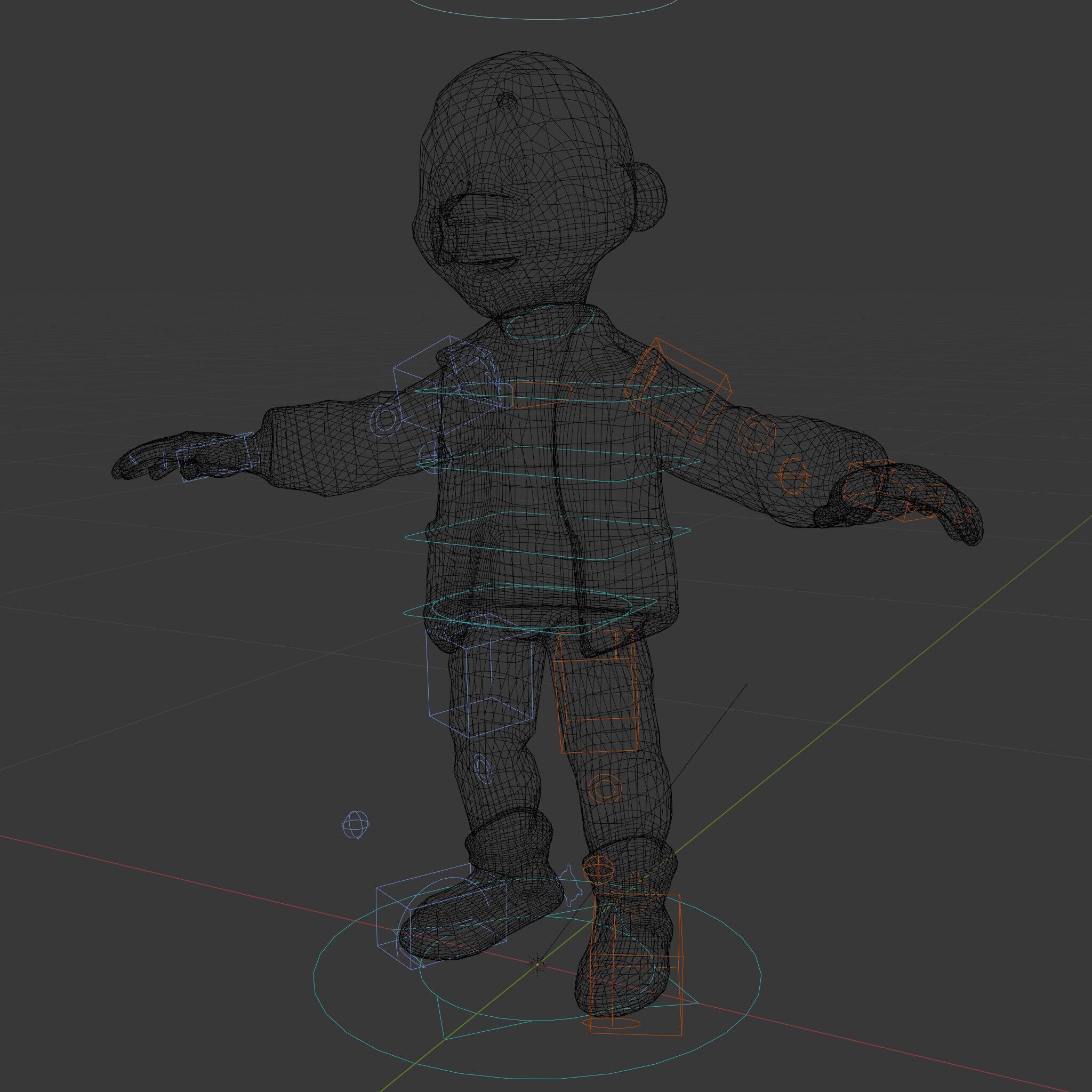 Energetic Boy in Casual Wear Rigged and Animated D Character ... Low-poly 3D model_5
