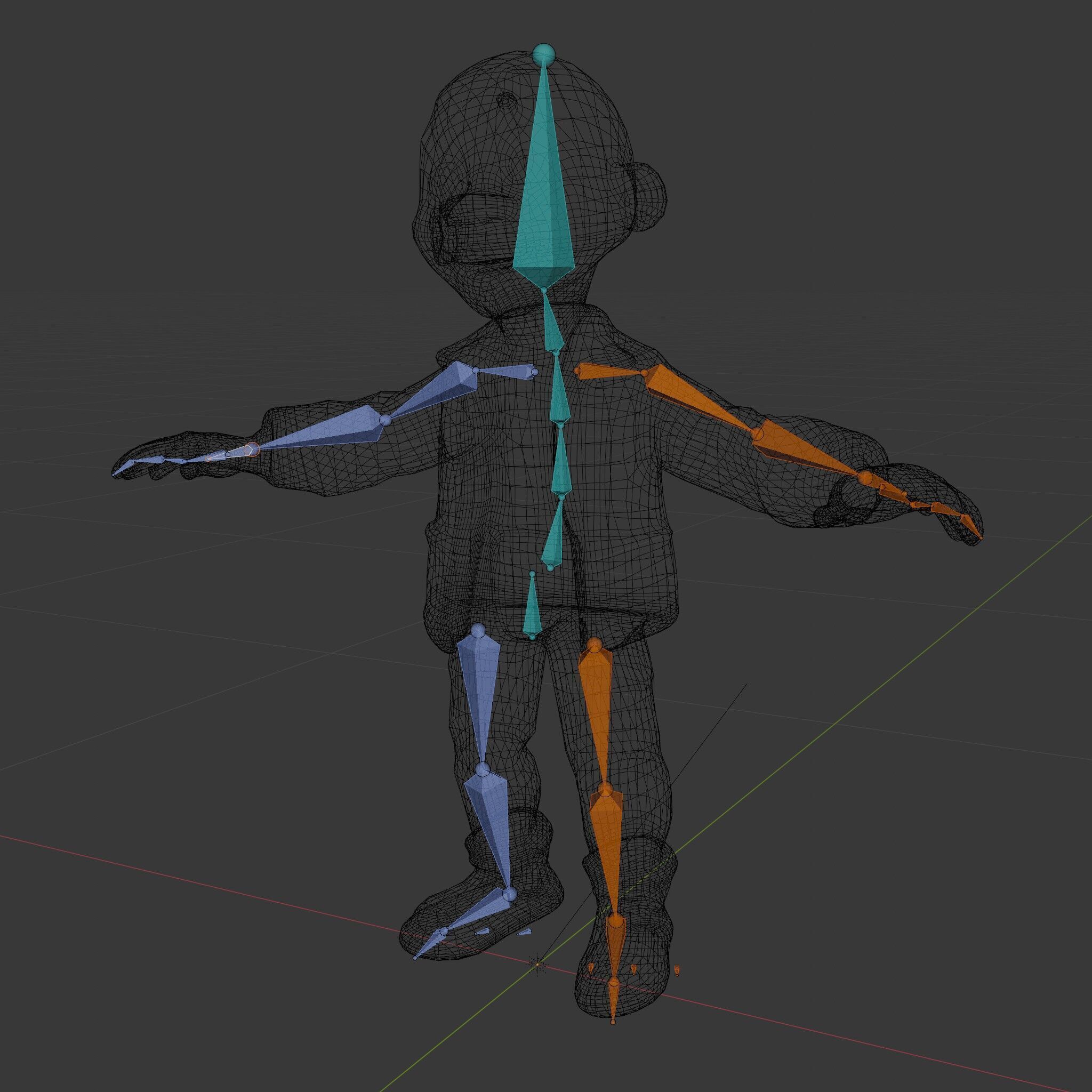 Energetic Boy in Casual Wear Rigged and Animated D Character ... Low-poly 3D model_6