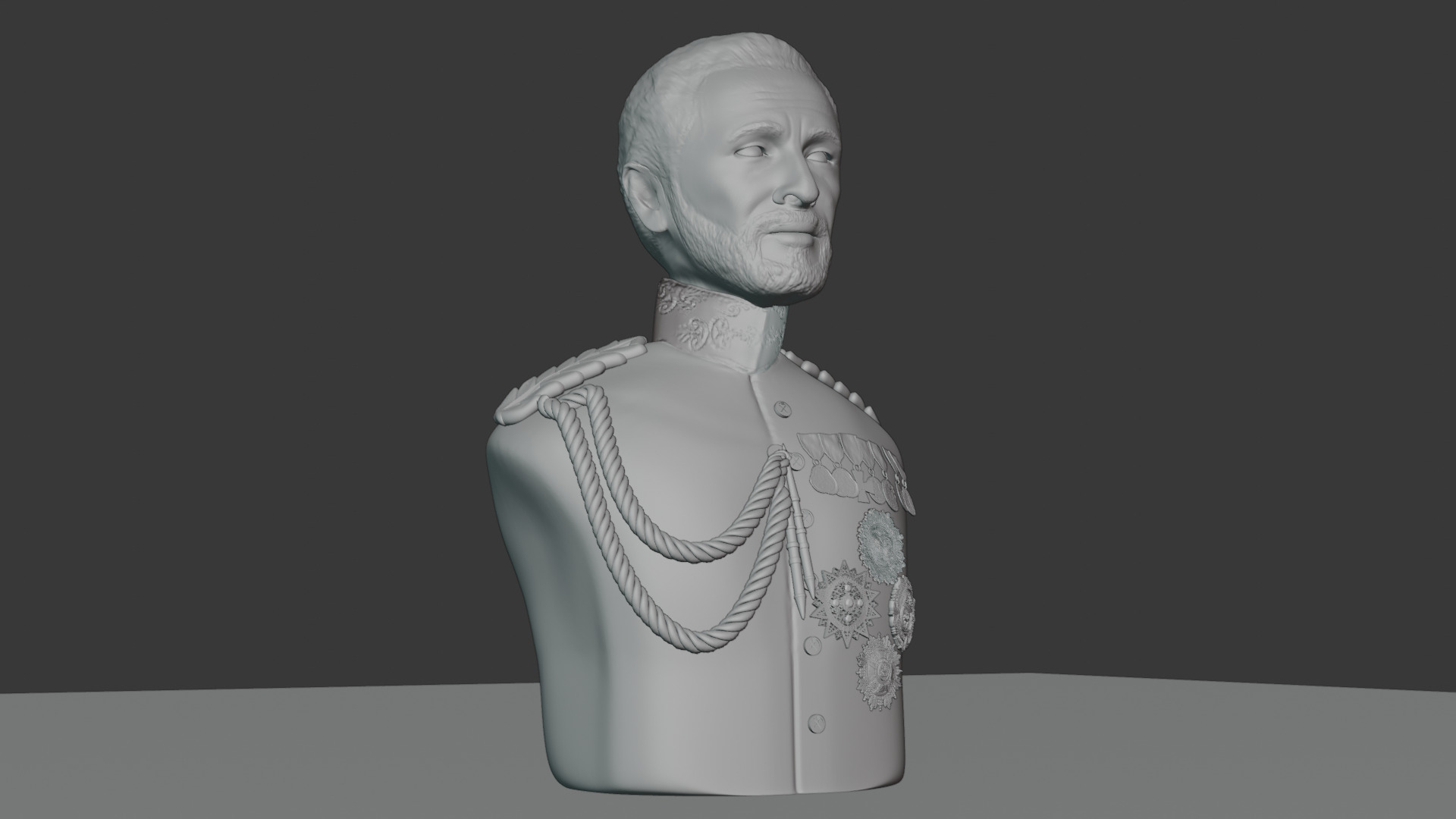 Emperor Haile Selassie I 3D Printable Sculpture 3D print model_6