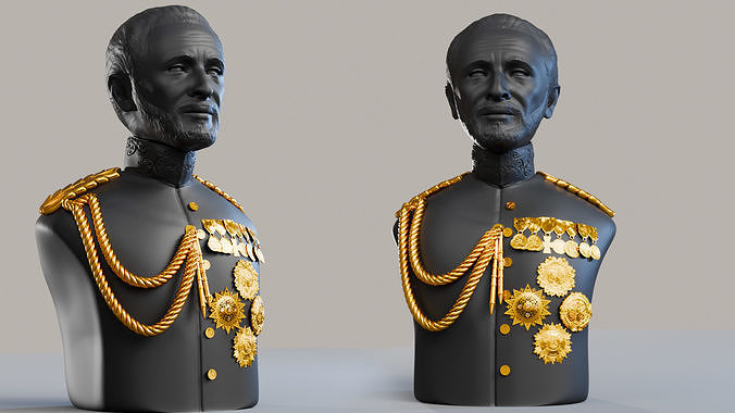 Emperor Haile Selassie I 3D Printable Sculpture 3D print model