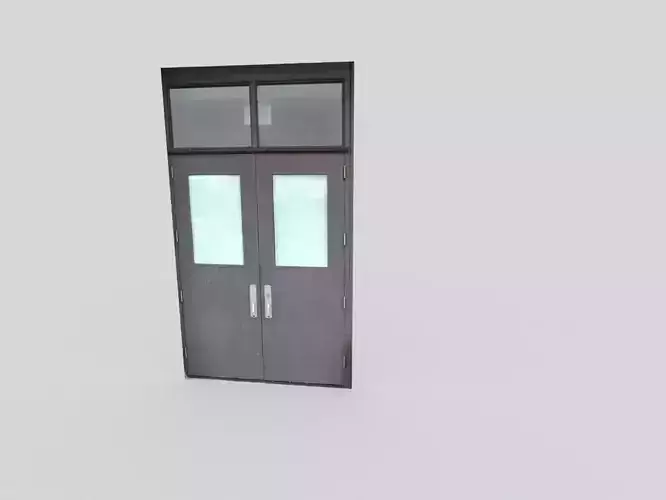 low poly door Low-poly 3D model
