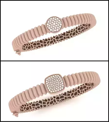 Luxury jewelry Set - Bracelet - Stl - Obj - FBX - 3DM