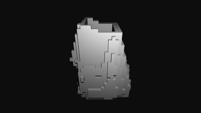 Voxel Pencil Cup 3D print model