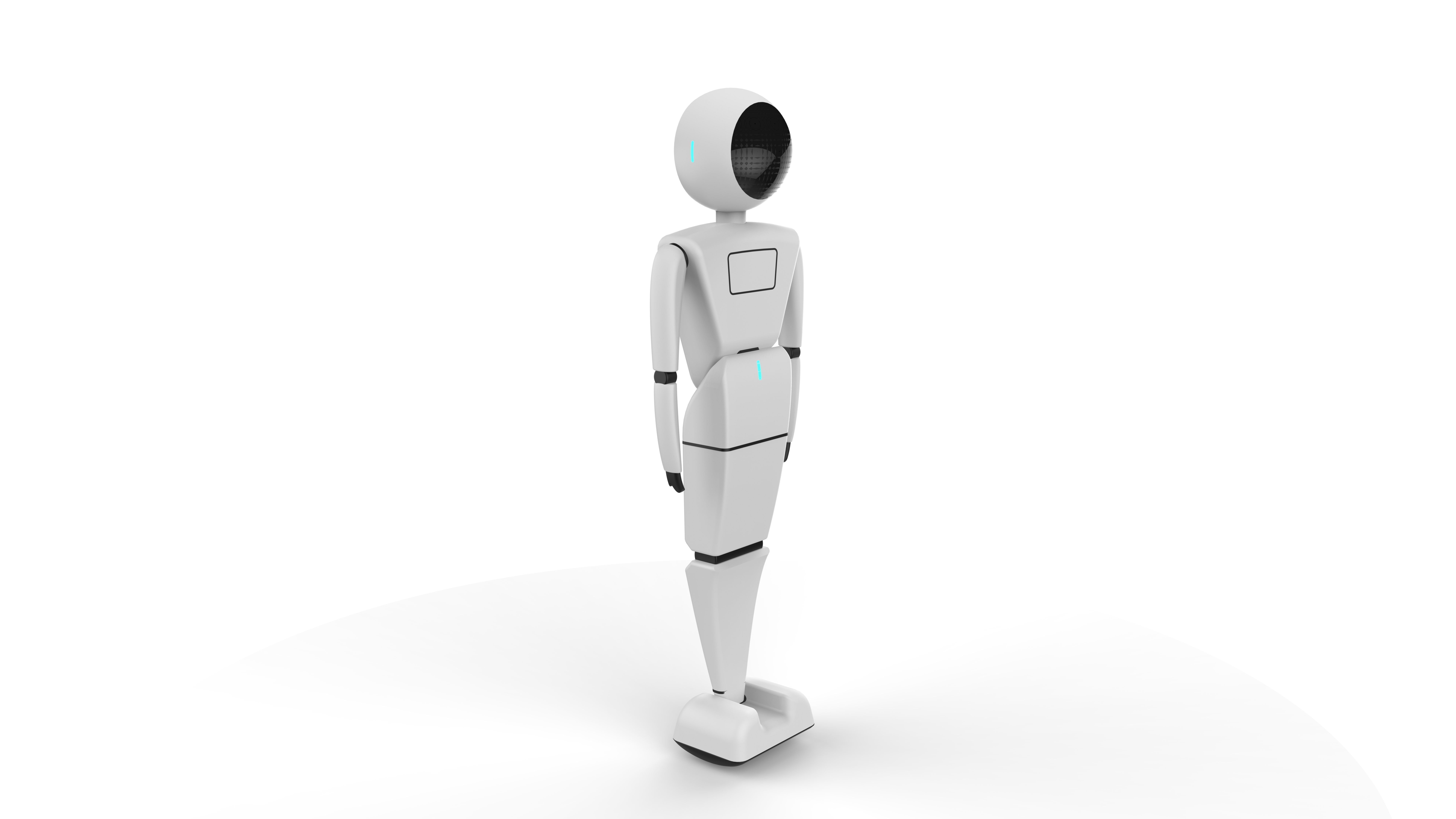 Humanoid Robot Concept 3D print model_2