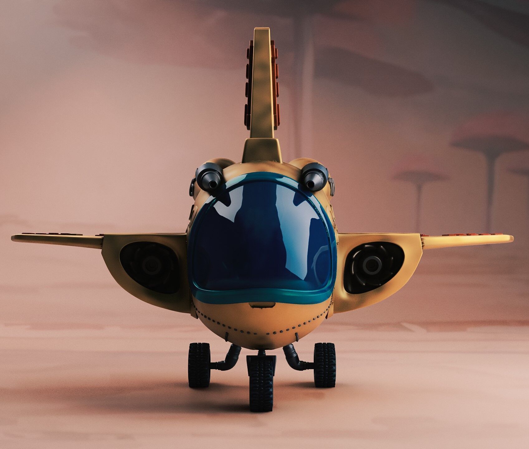 dragon ball bulma nave airplane 115 3D print model_1