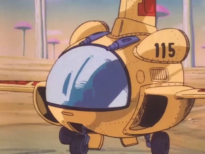 dragon ball bulma nave airplane 115 3D print model_3