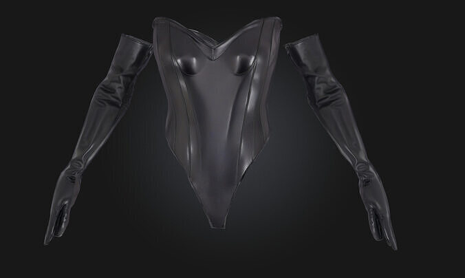 Ebonic Elegance Sophisticated Apparel Model for Fashion  3D model