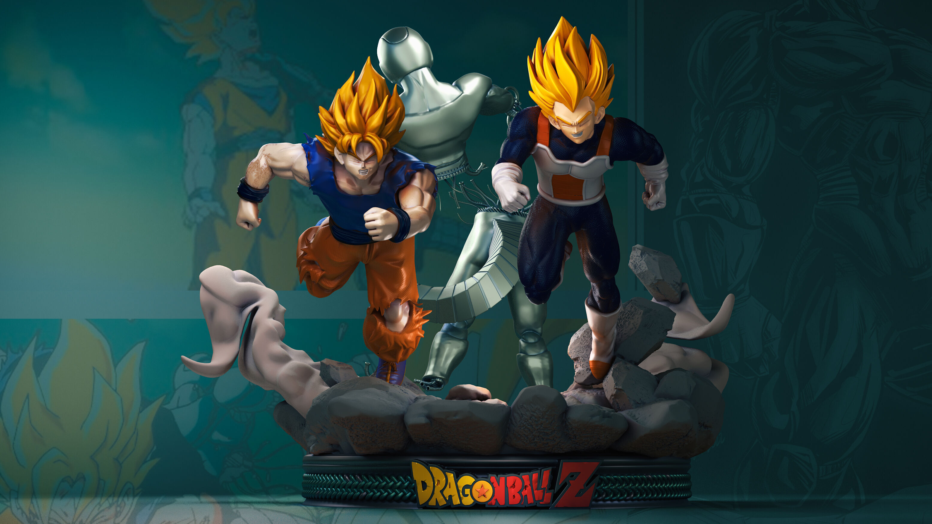 dbz metal cooler   3D print model_2