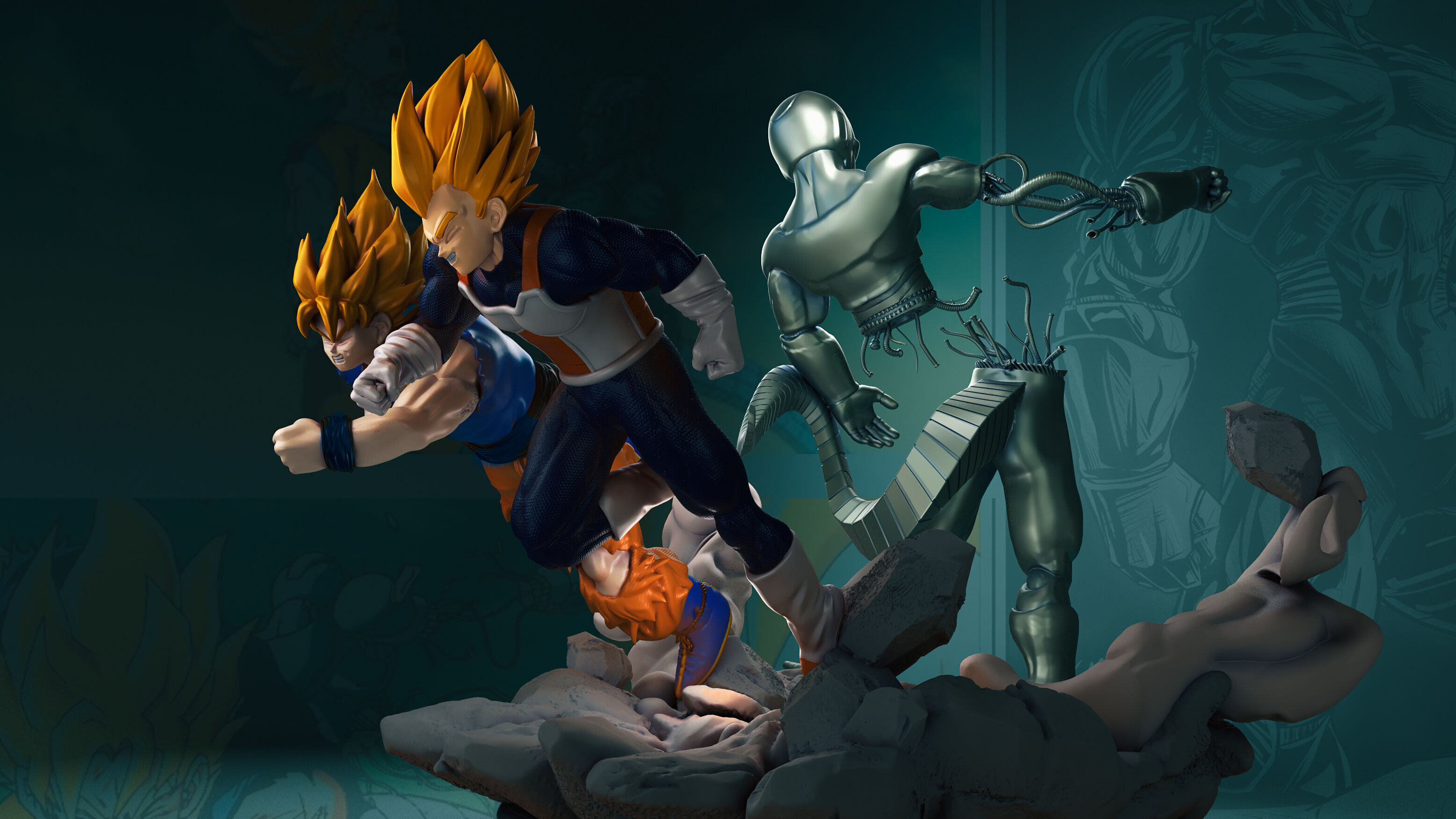 dbz metal cooler   3D print model_3