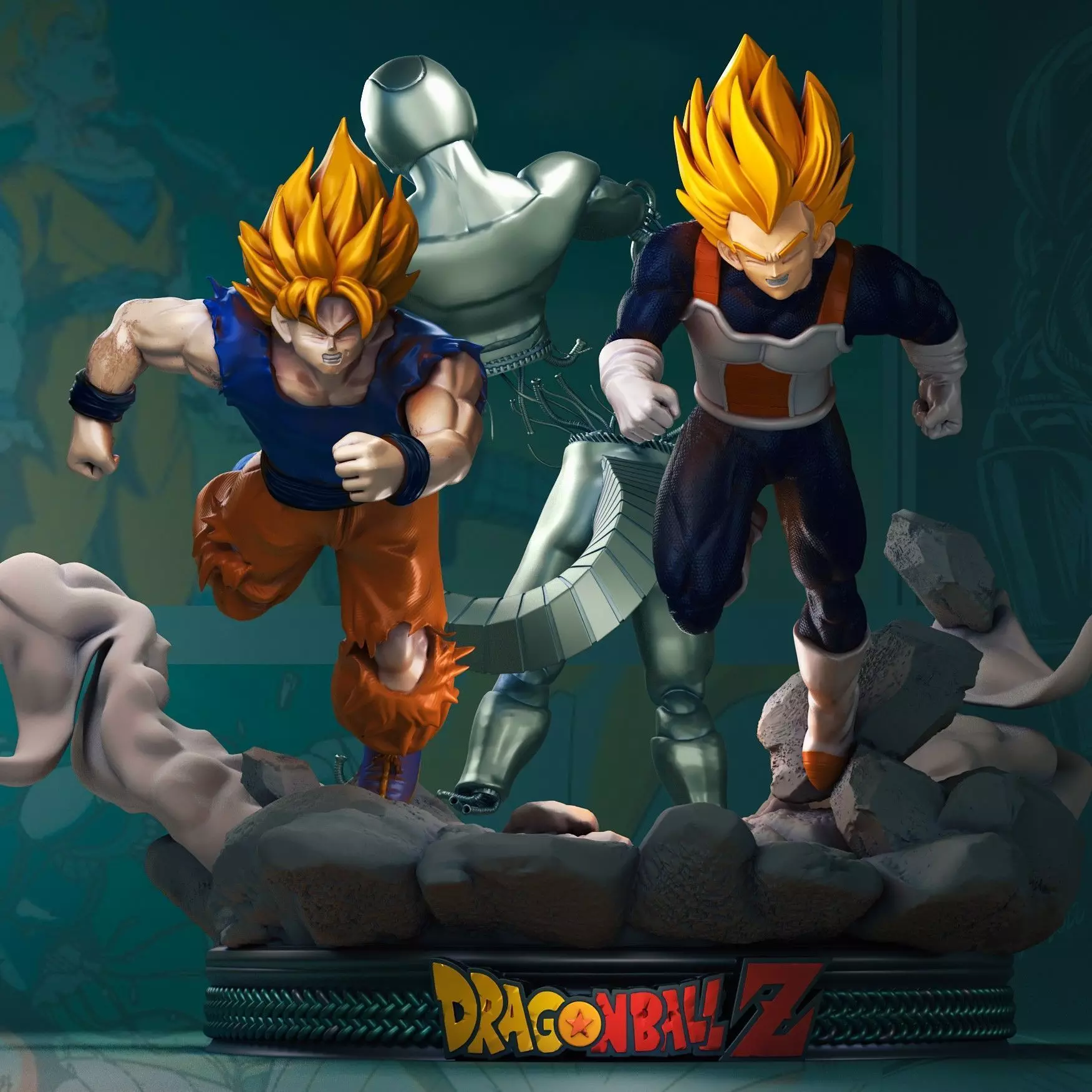 dbz metal cooler   3D print model_0