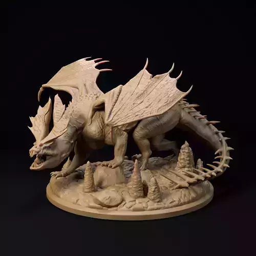 Cave Dragon - pre-supported flightless dragon