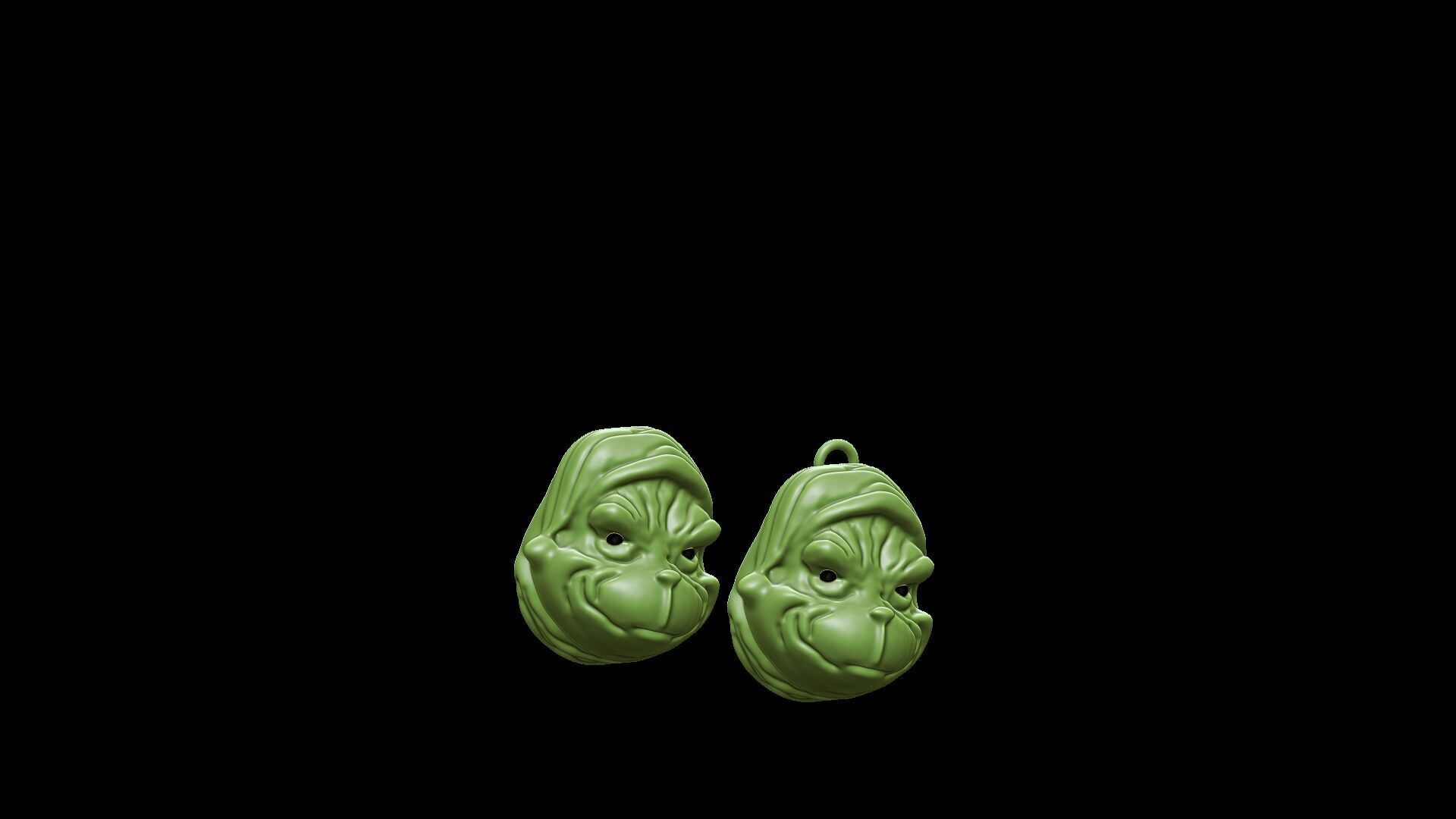 Grinch 3d Model Fridge Magnet and Christmas  Ornament 3D print model_2