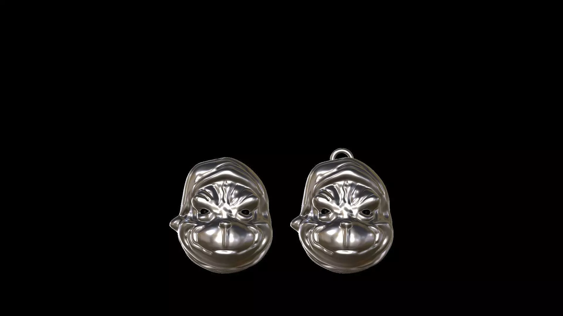 Grinch 3d Model Fridge Magnet and Christmas  Ornament 3D print model_0