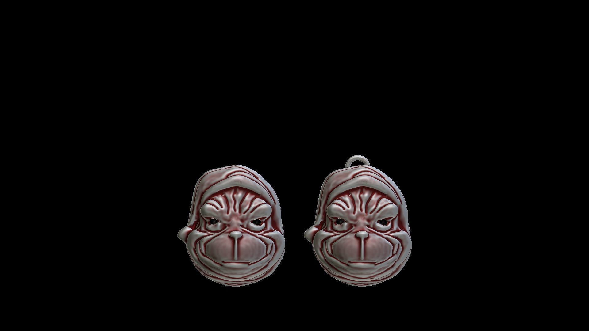 Grinch 3d Model Fridge Magnet and Christmas  Ornament 3D print model_4