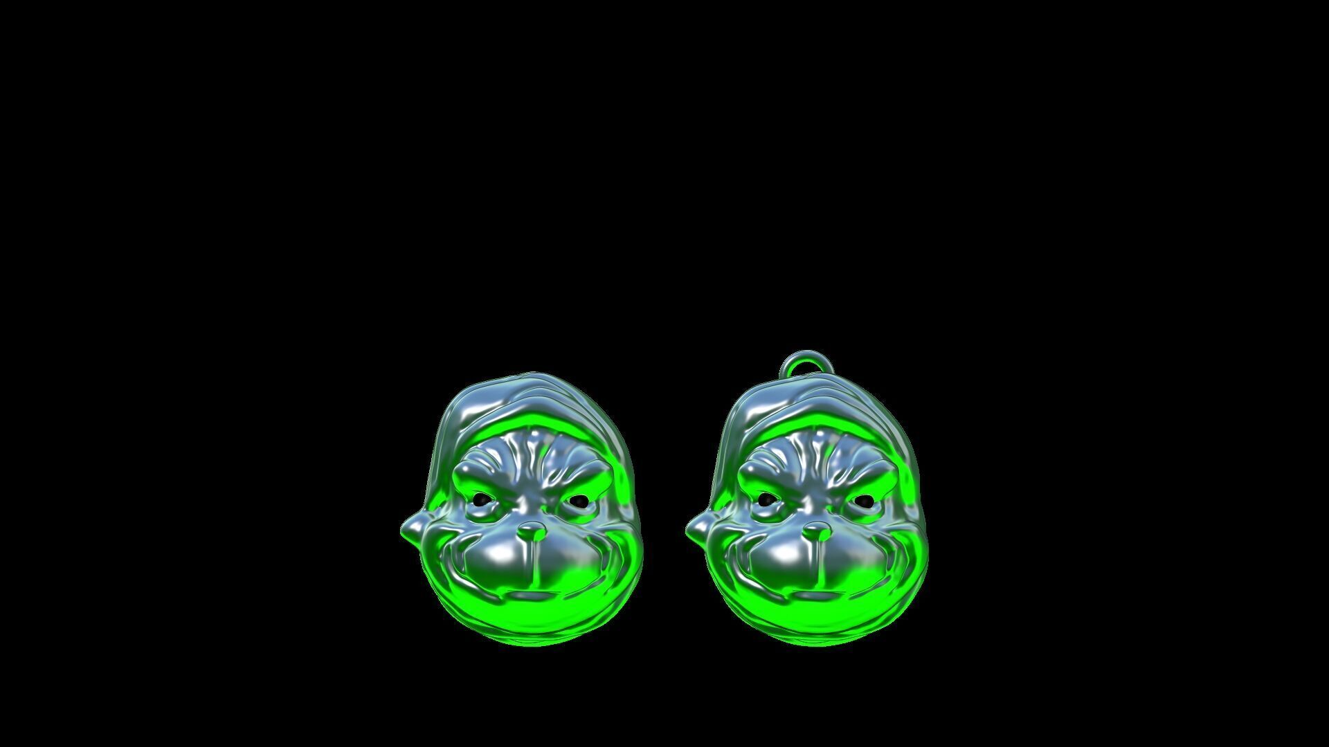 Grinch 3d Model Fridge Magnet and Christmas  Ornament 3D print model_5