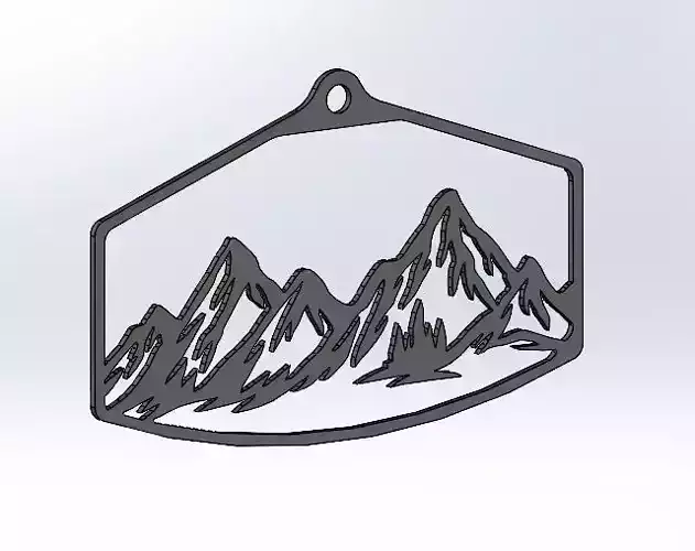 Art Painting Mountain 3D Printable