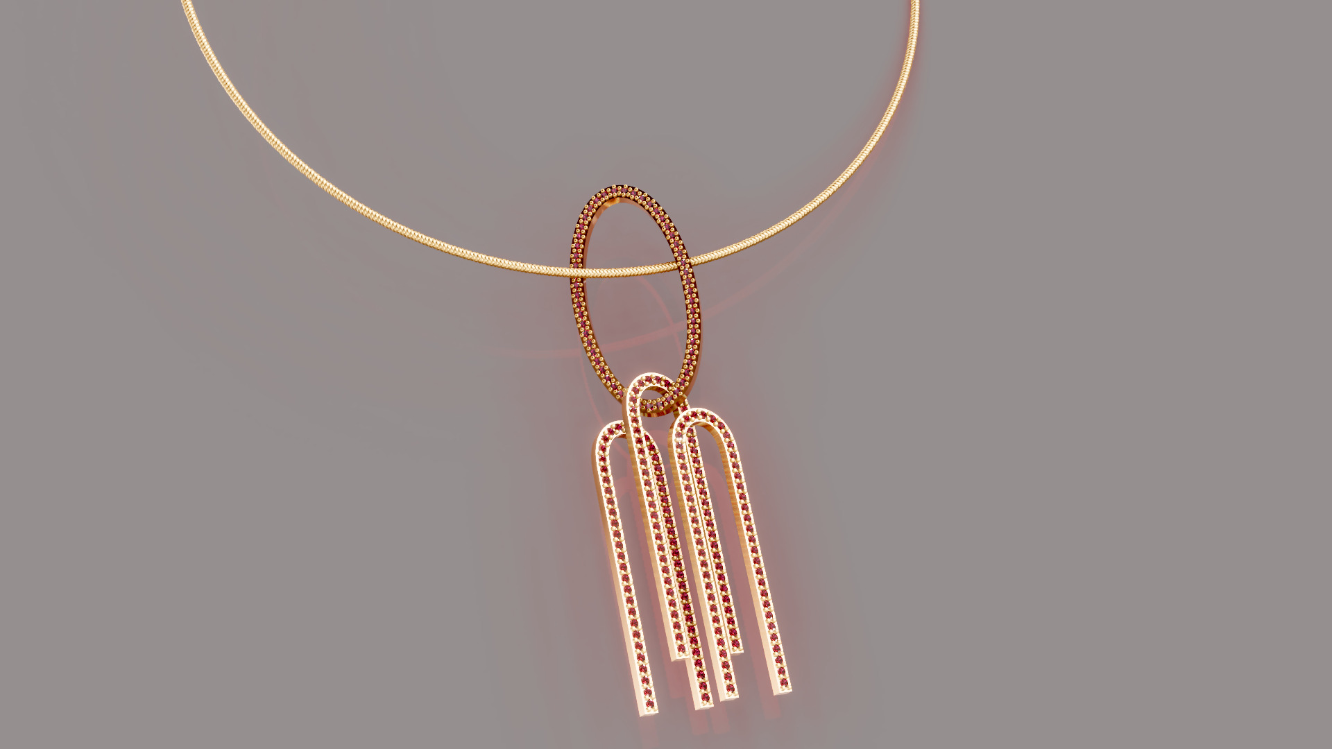 Oval Diamond Set 3D print model_8