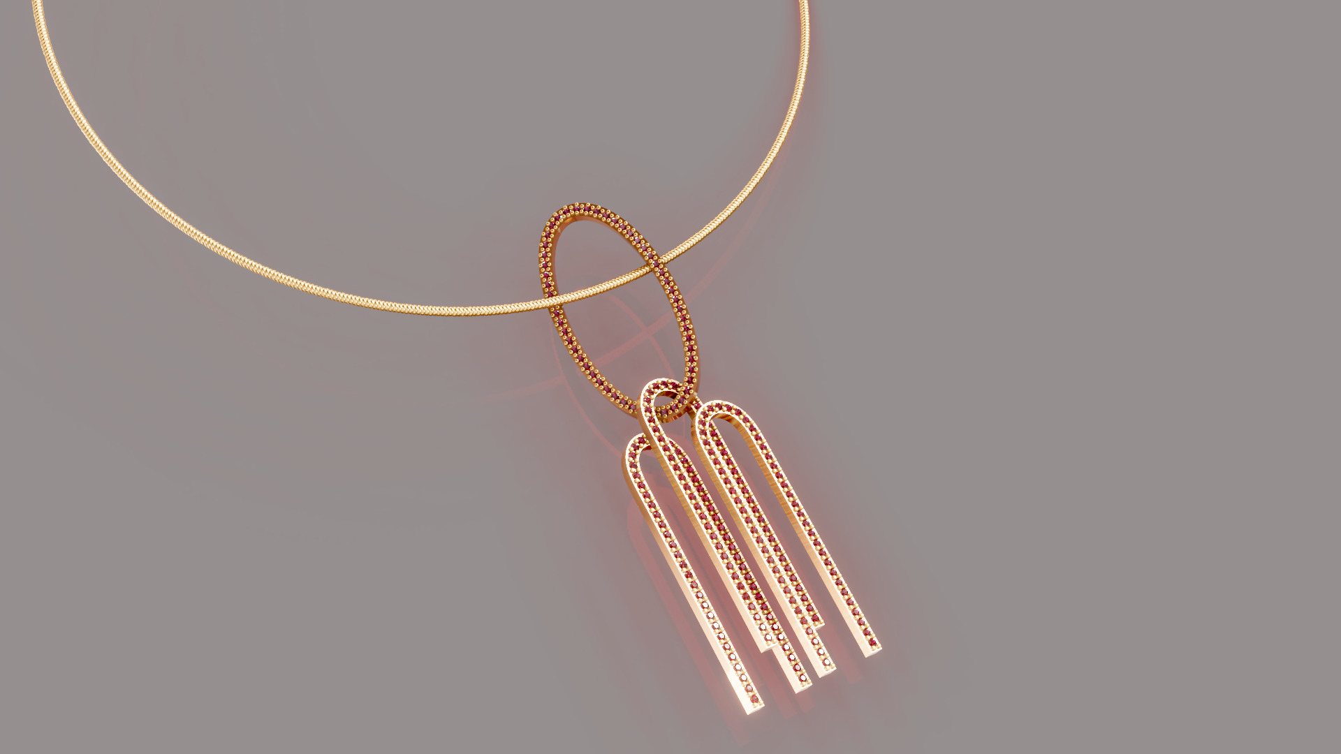 Oval Diamond Set 3D print model_6