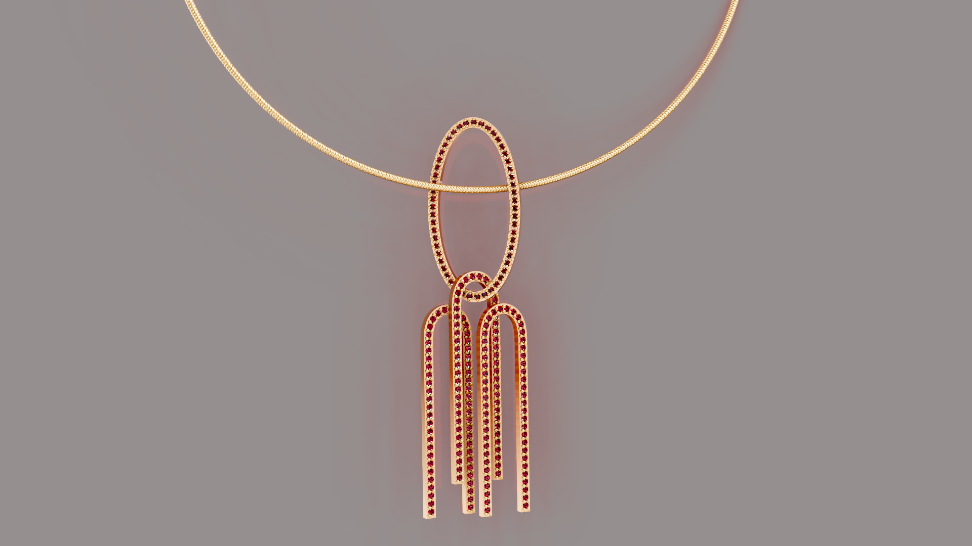 Oval Diamond Set 3D print model_9