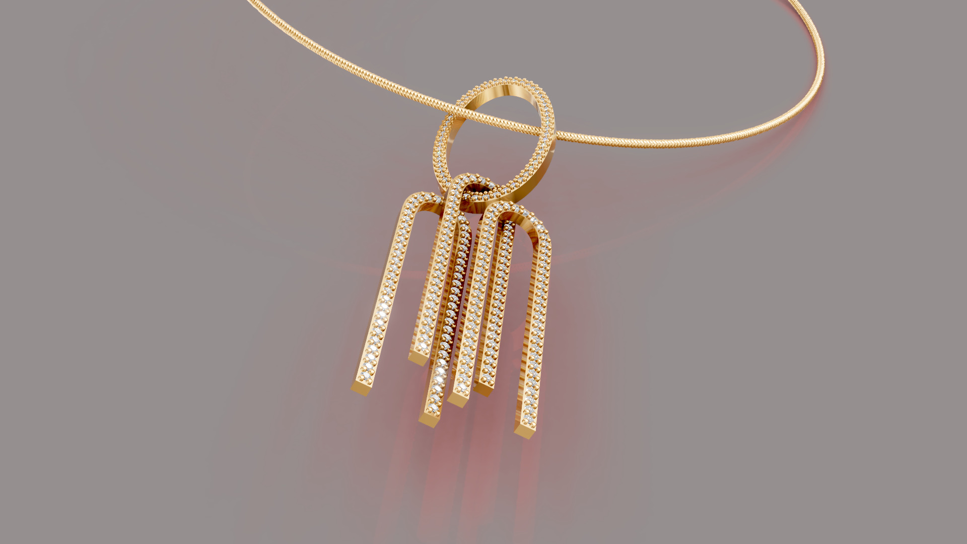 Oval Diamond Set 3D print model_2