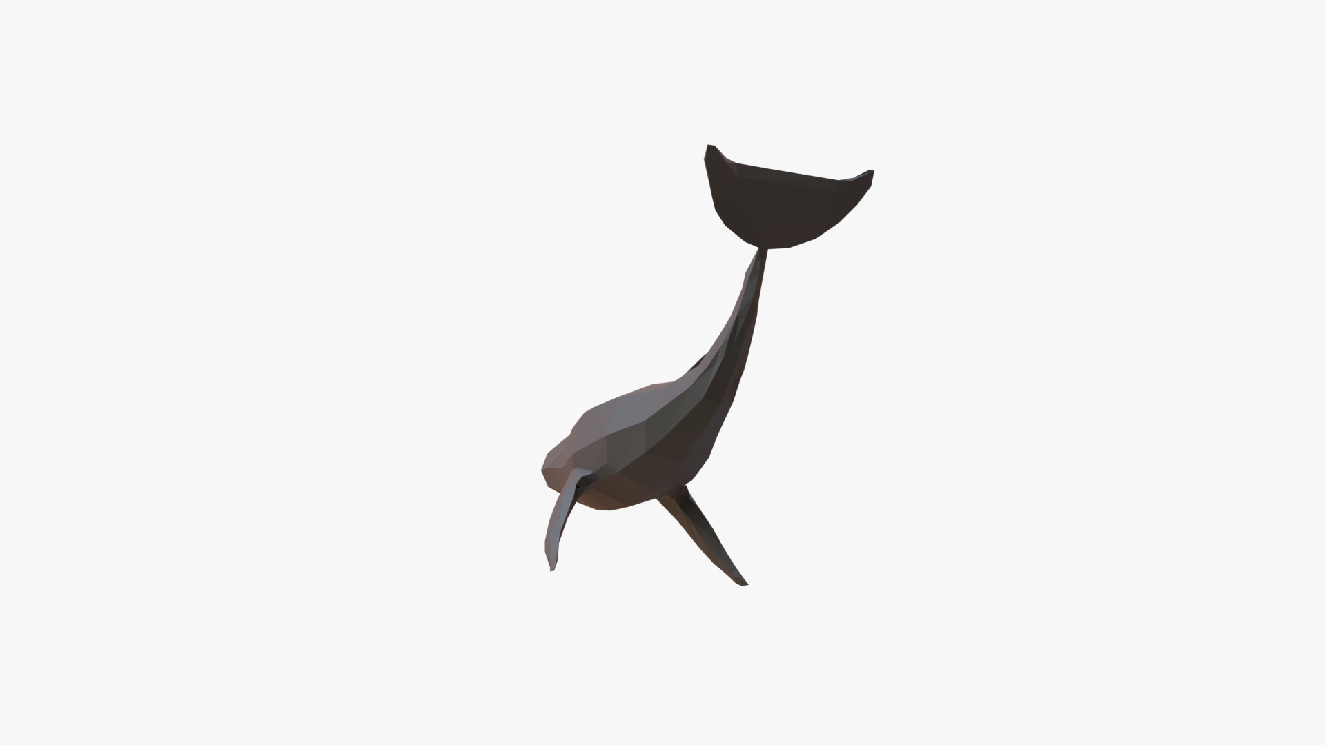 Whale low poly Low-poly 3D model_5