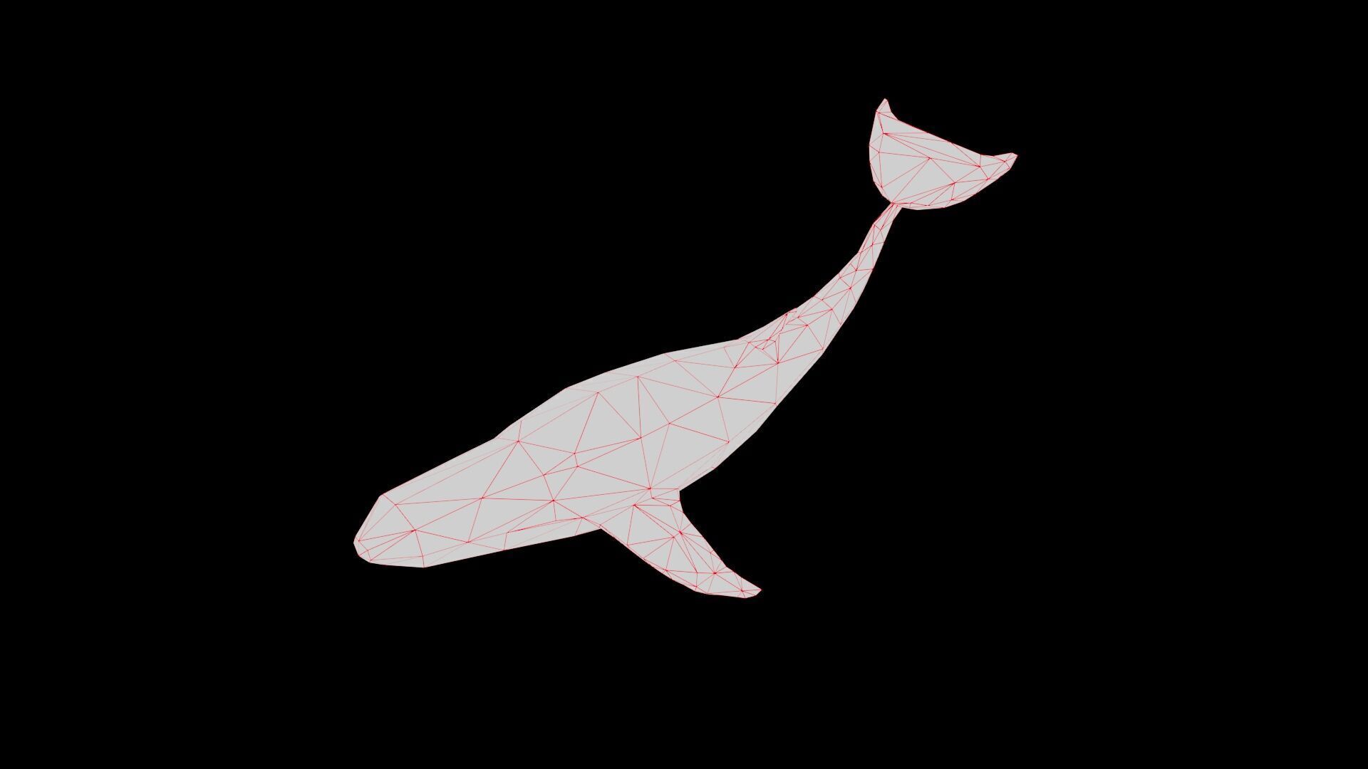 Whale low poly Low-poly 3D model_6